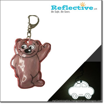 Soft Reflector Plastic Badges with Keychain or Ball Chain (Ylt903)